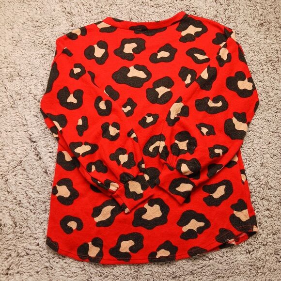 BIBI Clothing Designer Sweater Womans Small. Puff sleeve. Multicolor. - Picture 2 of 11